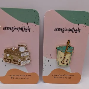 Boba and Tea pins